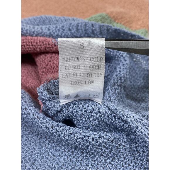 Adora Womens Sweater Size Small‎ Multicolor Pastel Very Oversized Boxy - Picture 4 of 8